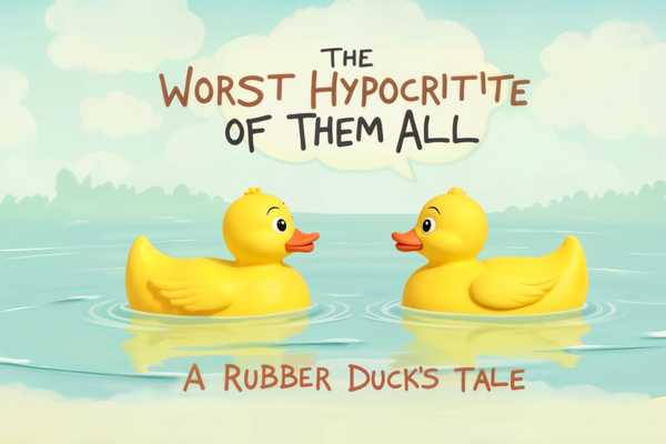 The Worst Hypocrite: A Rubber Duck's Tale of Self-Love